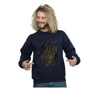 Black Panther Gold Head Sweatshirt Marvel Navy XXL