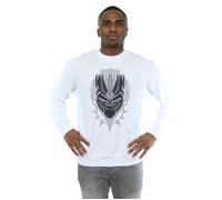Black Panther Head Sweatshirt Marvel White M
