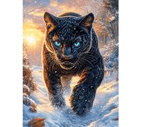 Black Panther in A Magical Forest 300 Piece Pack Classic Jigsaw Puzzle Scenery Science Fiction Couple Puzzle Partners Ultra Difficult Wall Decor Easter New Year Paperboard Material 300 PCS