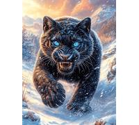 Black Panther in A Magical Glow 500 Pc Classic Jigsaw Puzzle Scenery Science Fiction Puzzle for Adults Hard Challenging Hobby Home Decor Poster Sturdy Creativity & Gift Giving 500 PCS