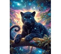 Black Panther in A Magical Tree 1000 Piece Jigsaw Puzzle for All Ages Wildlife Pet Easter Gift Idea Family Gathering Durable Pieces Stress Relief Home Decor 1000 PCS