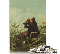 Black Panther in Jungle Puzzle for Teenagers 1000 Pieces Puzzle Brain Teaser Puzzles For Adults 1000pcs (75x50cm)