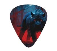 Black Panther In The Jungle Wzywhj Prints Abs Guitar Picks 12 Piece, Easy Grip Uke Picks For Your Bass, Ukulele, Acoustic Or Electric Guitar
