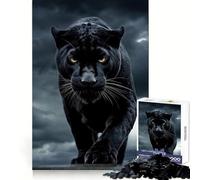 Black Panther in The Storm Jigsaw Puzzle 1000 Piece for Teenagers Sharp Recall Mind Soothing Fun Uniform Cut Thoughtful Xmas (50x75cm)
