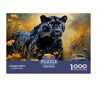 Black Panther Jigsaw Puzzles for Adults Interesting Puzzles 1000 Jigsaws Brain Challenge Home Decoration Gifts 70x50cm/1000pcs