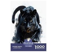 Black Panther Jigsaw Puzzles Puzzle for Adults Kids. 1000 Pieces Great Gifts Challenge Toy Educational Games Home Decoration for Adults& Kids Age 14 Years Up 38x26cm/1000pcs