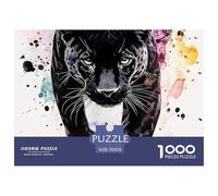 Black Panther Jigsaw Puzzles Puzzle for Adults Kids. 1000 Pieces Impossible Challenge Toy Educational Game Home Decoration for Educational Games Gifts 70x50cm/1000pcs