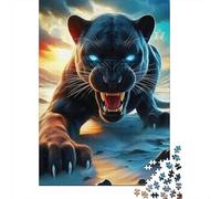 Black Panther Jigsaw Puzzles Puzzle for Adults Kids. 1000 Pieces Whimsical Challenge Toy Educational Games Home Decoration for Adults& Kids Age 14 Years Up 1000pcs (75x50cm)