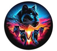 Black Panther Jigsaw Puzzles Puzzle for Adults Kids. 1000 Pieces Whimsical Challenge Toy Educational Games Home Decoration for Educational Games Gifts 1000pcs (67.5x67.5cm)