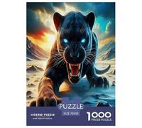 Black Panther Jigsaw Puzzles Puzzles for Adults Kids.1000 Piece Cartoon animals colorful Great Gifts Challenge Toy Educational Games Home Decoration for Educational Games Gifts 70x50cm/1000pcs