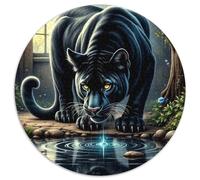 Black Panther Jigsaw Puzzles Puzzles for Adults Kids. 1000 Piece Whimsical Challenge Toy Educational Game Home Decoration for Adults& Kids Age 14 Years Up 1000pcs (67.5x67.5cm)