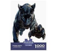 Black Panther Jigsaw Puzzles Puzzles for Adults Kids. 1000 Pieces Whimsical Challenge Toy Educational Game Home Decoration for Adults& Kids Age 14 Years Up 38x26cm/1000pcs