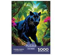 Black Panther Jungle Jigsaw Puzzles for Adults Kids Interesting Puzzles 1000 Pieces Brain Challenge Home Decoration Gifts 38x26cm/1000pcs