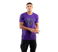 Black Panther Logo Shield Cotton Mens T-Shirt Purple Black Panther Purple S