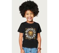 Black Panther Marvel Circle Logo Wakanda Forever T-Shirt in Black | Size: 3-4 Years Black Panther Black 3-4 Years