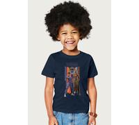 Black Panther Marvel Shuri Okoye Okavango Wakanda Forever T-Shirt in Navy | Size: 3-4 Years Black Panther Navy 3-4 Years