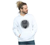 Black Panther Men's Made In Wakanda Cotton Hoodie in White | Size: 3XL Black Panther White 3XL