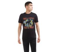 Black Panther Men's Wakanda Forever T-Shirt Black | Size: Small Black Panther Black S