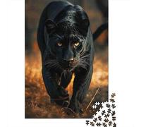 Black Panther Predator 1000 Piece Thickened Paper Jigsaw Puzzle Adults Relaxation Hobby Brain Teaser 52x38cm/1000pcs