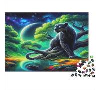 Black Panther Puzzles for Adults 1000 Pieces in Vibrant Colours Favourites Jigsaw As A Logic Skill Puzzle for Beautiful Decoration Puzzle 38x26cm/1000pcs