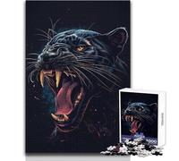 Black Panther Roar 1000 Piece Puzzle For Adults Play And Learn Smart Activity Unique Heartfelt Celebration Gift Size 38x52cm