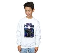 Black Panther Tech Badge Sweatshirt Marvel White 5-6 Years