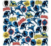 Black Panther Vinyl Large Deluxe Stickers Variety Pack of 50 Black Panther Multi 100 Pieces
