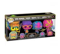 Funko POP! Vinyl Figures - Black Panther Wakanda Forever - Pack of 4, 9 cm (S2) Multicolor/Pink