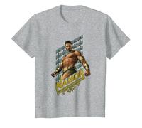Black Panther Wakanda Forever Namor T-Shirt, Youth, Heather Grey, Medium