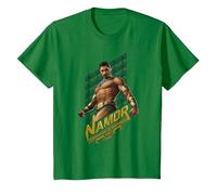 Black Panther Wakanda Forever Namor T-Shirt, Youth, Kelly Green, Small