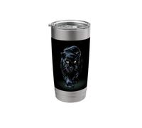 Black Panther Walking Toward Shadow - Wild Cat Lover Gift Stainless Steel Insulated Tumbler