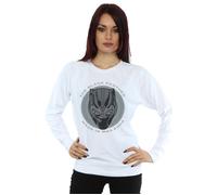 Black Panther Women's Made In Wakanda Sweatshirt in White | Size: Large Black Panther White L