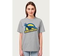 Black Panther Women's MarvelSilver Age Comic Book Logo Relaxed Fit T-Shirt in Mid Grey | Size: Large Black Panther Mid Grey L