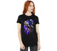 Black Panther Women's Montage Cotton Boyfriend T-Shirt in Black | Size: Medium Black Panther Black M