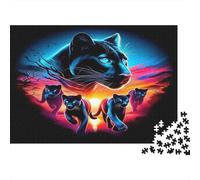 Black Panther Year in Pictures 1000 Piece with Clean Edges Personalised Jigsaws for Mindfulness Activities for Adults in Hobby Kits 70x50cm/1000pcs