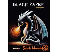 Black Paper Sketchbook Mixed Media: Sketching Drawing Black Paper Pad for Gel Pens Acrylic Paint Metallic Markers White Ink Pastel Colored Pencils ... Sketch Book for Teens Boys Girls Tweens Kids