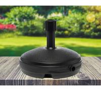 Black Parasol Base 7L Water Sand Weighted Universal Garden Parasol Umbrella Base