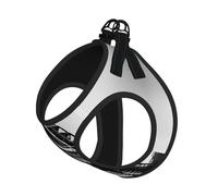 Black Paris Eiffel Tower Print Pet Leash Vest Reflective Adjustable Soft Mesh Vest Breathable For Daily Walks