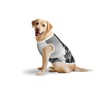 Black Paris Eiffel Towerprint Large Pets Vest Breathable Sleeveless Tank Top Cozy Lightweight Walks Travel T-Shirt
