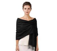 Black Pashmina, Black Shawls And Wraps Evening, 200x70cm pashmina shawl