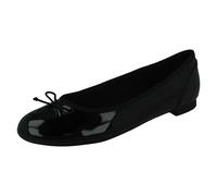 (Black Patent, UK 7.5) Ladies Clarks Ballerina Style Flats Couture Bloom