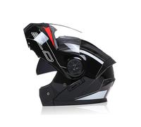 (black pattern-clear lens, XL) New High Quality Bld Motorcycle Full Face Helmet Four Seasons Motocross Racing Modular Flip Up Men Women Off Road Helmet