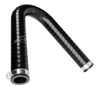 Black PCV Cylinder Head Vent Breather Silicone Hose Upgrade for VW Golf MK5 2.0 GTI (03-) Includes Hose Clip Kit