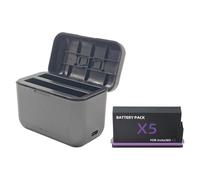 Black PD Dual For Shadow Stone X5 Battery Charger Organizer Battery X5 With Case Set