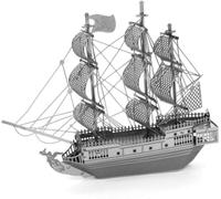 Black Pearl: Metal Earth 3D Laser Cut Pirate Ship Miniature Model Kit 2 sheets