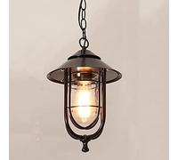 Black Pendant LED Outdoor Ceiling Lighting Hanging Pendant Lights Antique E27 Waterproof IP55 Rustic Hanging Lamp Patio Garden Entrance Hallway Balcony Entrance Pavilion Villa Grape Frame pendant