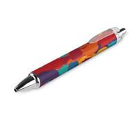 Black Pens Ballpoint Pen Ball Point Pen Smooth Writing Gel Pens Retractable 0.5 Fine Point for School Office People of Different Cultures Pattern 1 PCS