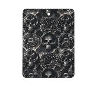Black Peony Rose Skul Car Air Freshener Hanging, Long Lasting Scented Car Aromatherapy Tablets, Square Fragrance Scented Cards for Vehicles, Bedroom, Wardrobe Black-style