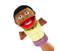 Black People Family Dolls - Plush Hand Puppet Toy, Expressive Mouth Design | Mum Dad Grandparents Characters, Interactive Games Performance, Educational Storytelling Props