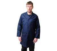 Black Pepper Lab Coat, Warehouse Coat, Doctor Technician Food Coat - Six Colours (Navy, L)